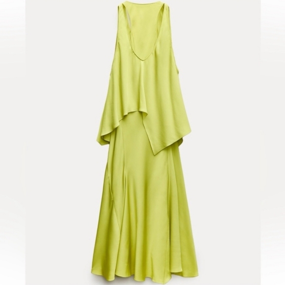 ZARA FLOWY DRESS WITH CAPE SIZE S - Picture 11 of 14